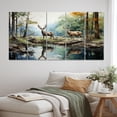thumbnail image 1 of Designart "Reflecting the Majesty of a Deer" Animals Metal Wall Art Set, 1 of 5