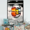 thumbnail image 1 of Designart "Reflection This Rainbow Grayscale wall art" Abstract Floater Framed Canvas Print, 1 of 7