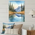 thumbnail image 1 of Designart "Reflections on Autumn Lake II" Lake Metal Art Living Room, 1 of 5