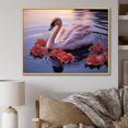 thumbnail image 1 of Designart "Regal Pink Flamingo Domain" Animals Flamingo Floater Framed Wall Decor, 1 of 5