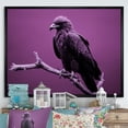 thumbnail image 1 of Designart "Regal Purple Eagle'S Grace Among The Branches" Animals Eagle Floater Framed Wall Decor, 1 of 5