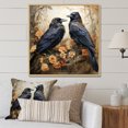 thumbnail image 1 of Designart "Regency of the Golden Crow I" Landscapes Floater Framed Canvas Print, 1 of 7
