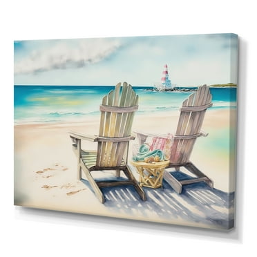 Designart Relax At The Beach V Canvas Wall Art