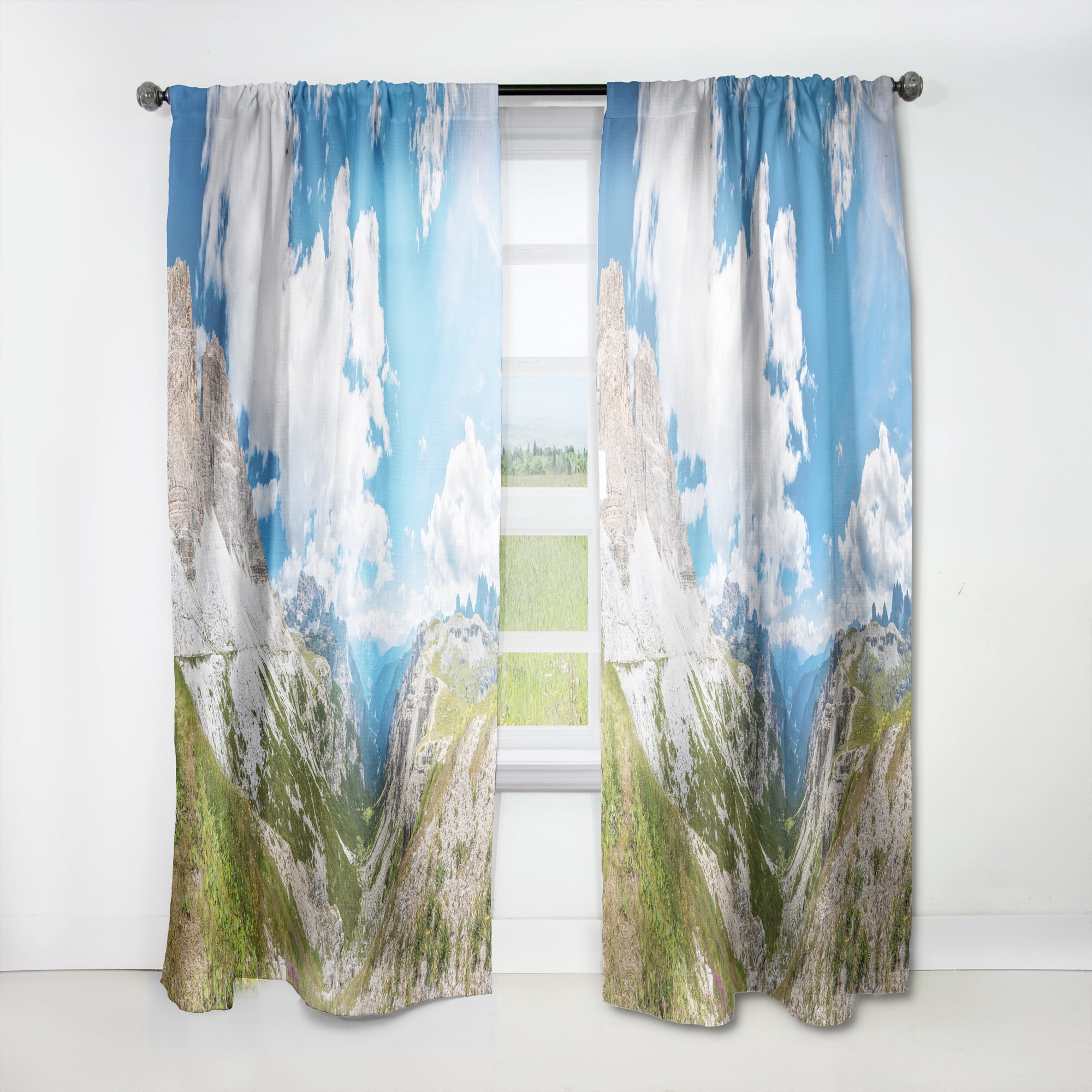 Designart 'Relaxing view of Nature' Landscapes Curtain Panel