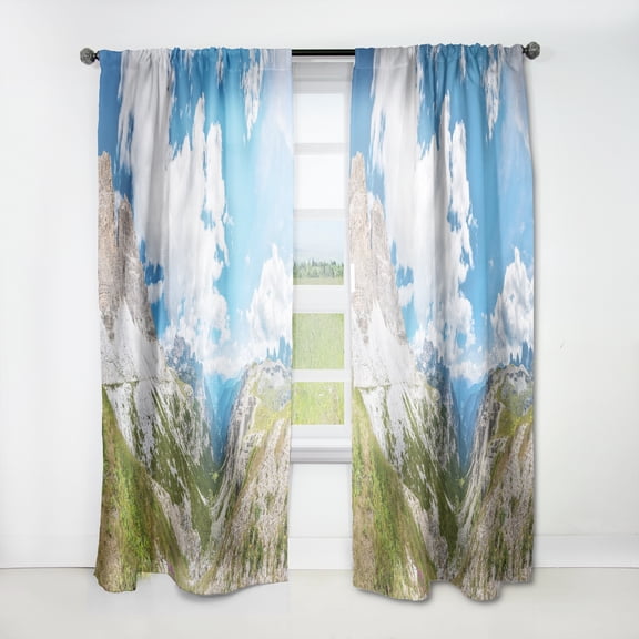 Designart 'Relaxing view of Nature' Landscapes Curtain Panel