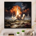 thumbnail image 1 of Designart "Remembering the Rocketship II" Transportation Floater Framed Wall Decor, 1 of 7
