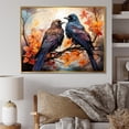 thumbnail image 1 of Designart "Renaissance of the Regal Crow I" Animals Floater Framed Canvas Print, 1 of 7