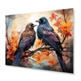 thumbnail image 1 of Designart "Renaissance of the Regal Crow I" Animals Metal Wall Art, 1 of 5