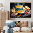 thumbnail image 1 of Designart "Representing Cooking Soup I" Food & Beverage Floater Framed Wall Art Print, 1 of 7
