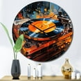 thumbnail image 1 of Designart "Resonating Rhythms on Vinyl Records I" Music Oversized Wall Clock, 1 of 5