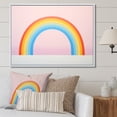 thumbnail image 1 of Designart "Respite In Minimalism Rainbows" Minimalism Floater Framed Canvas Wall Art, 1 of 5
