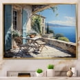 thumbnail image 1 of Designart "Retreat in Cannes French Riviera Serenity III" Nautical & Beach Floater Framed Canvas Art Print, 1 of 7