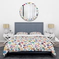 thumbnail image 1 of Designart 'Retro Abstract Circular I' Mid-Century Modern Duvet Cover Set, 1 of 4