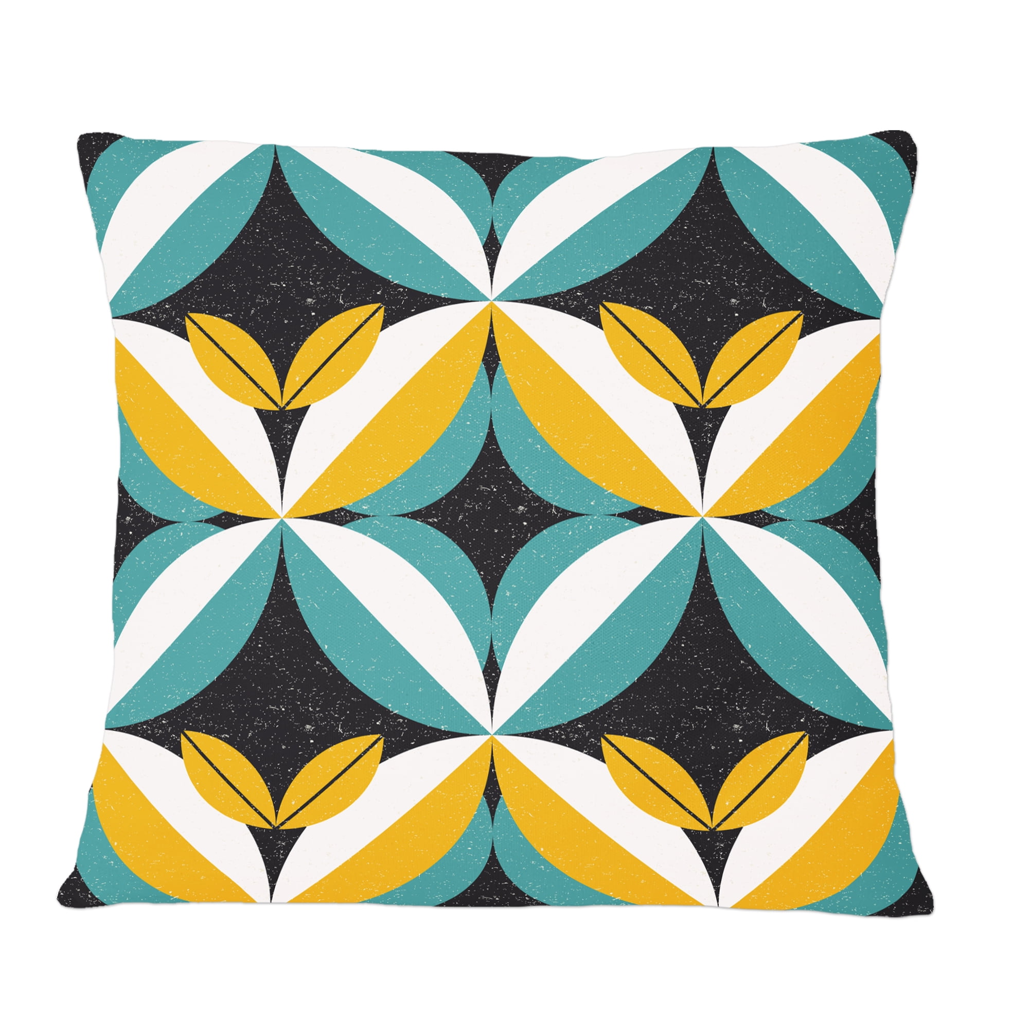 Designart Retro Abstract Design VII' Mid-Century Modern Throw Pillow - 12x20