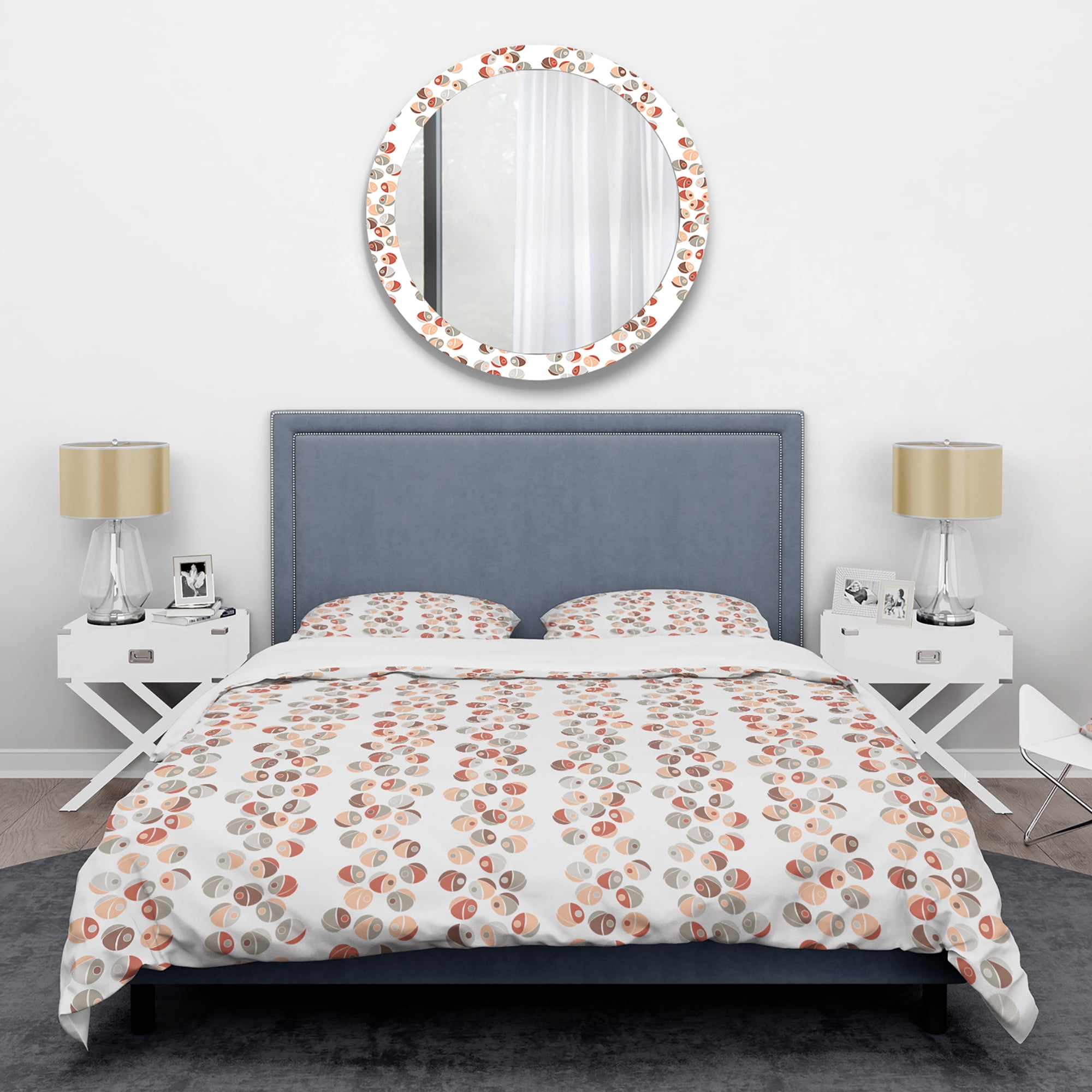 Designart 'Retro Abstract Design XIX' Mid-Century Modern Duvet Cover Set