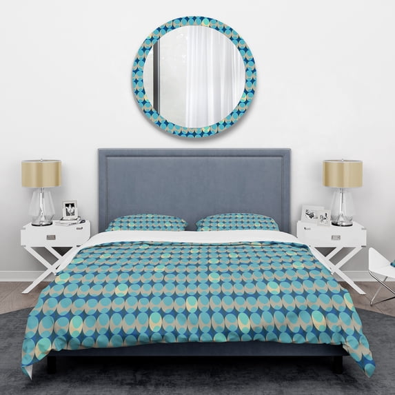 Designart 'Retro Abstract Design XV' Mid-Century Modern Duvet Cover Set