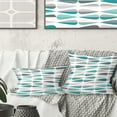 thumbnail image 1 of Designart Retro Abstract Drops III' Mid-Century Modern Throw Pillow - 18x18, 1 of 2