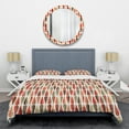 thumbnail image 1 of Designart 'Retro Abstract Drops IV' Mid-Century Modern Duvet Cover Set, 1 of 4