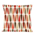 thumbnail image 1 of Designart Retro Abstract Drops IV' Mid-Century Modern Throw Pillow - 12x20, 1 of 2
