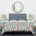 thumbnail image 1 of Designart 'Retro Abstract Drops V' Mid-Century Modern Duvet Cover Set, 1 of 4