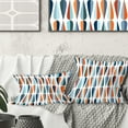 thumbnail image 1 of Designart Retro Abstract Drops V' Mid-Century Modern Throw Pillow - 18x18, 1 of 2