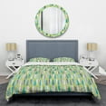 thumbnail image 1 of Designart 'Retro Abstract Drops VI' Mid-Century Modern Duvet Cover Set, 1 of 4