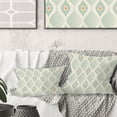 thumbnail image 1 of Designart Retro Abstract Drops VII' Mid-Century Modern Throw Pillow - 16x16, 1 of 2