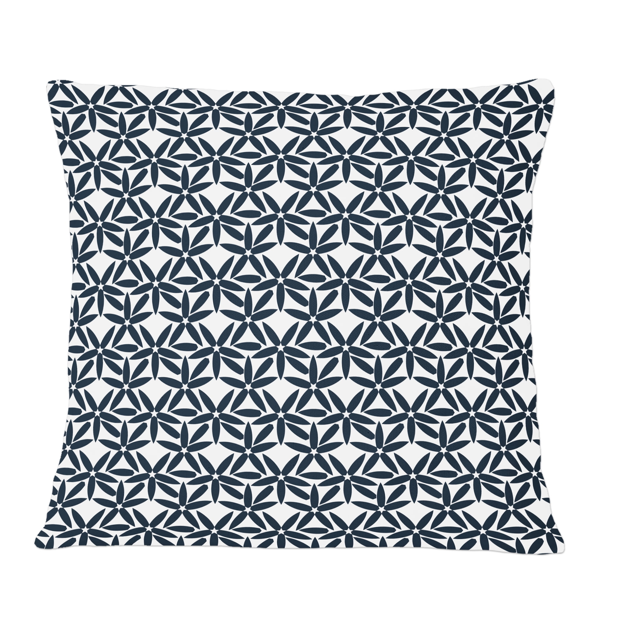 Designart Retro Abstract Flower Design IV' Mid-Century Modern Throw Pillow - 12x20