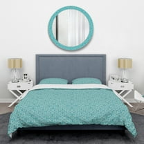 Designart 'Retro Abstract Pattern Design III' Mid-Century Modern Duvet Cover Set