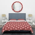thumbnail image 1 of Designart 'Retro Abstract Pattern Design IV' Mid-Century Modern Duvet Cover Set, 1 of 4