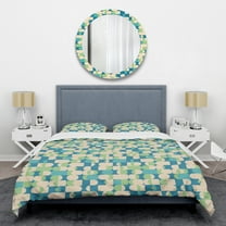 Designart 'Retro Abstract Pattern I' Mid-Century Modern Duvet Cover Set