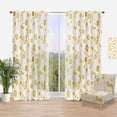 thumbnail image 1 of Designart 'Retro Abstract Poppies III' Mid-Century Modern Curtain Panel, 1 of 4