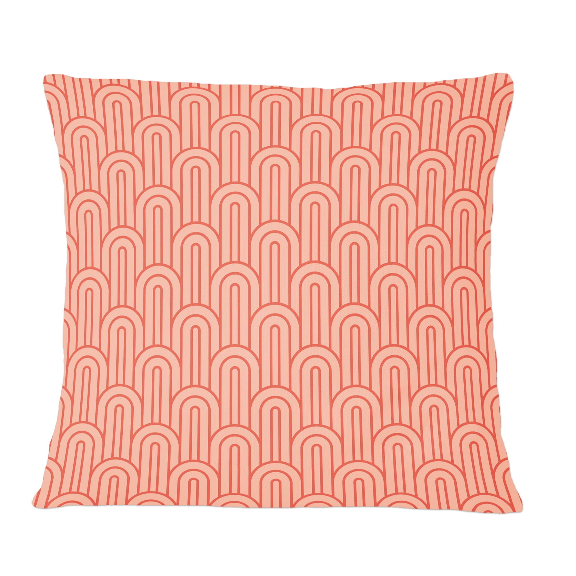 Designart Retro Art Deco Waves II' Mid-Century Modern Throw Pillow - 12x20