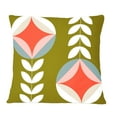 thumbnail image 1 of Designart Retro Botanical Pattern I' Mid-Century Modern Throw Pillow - 12x20, 1 of 2