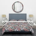 thumbnail image 1 of Designart 'Retro Botanical Pattern II' Mid-Century Modern Duvet Cover Set, 1 of 4