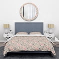 thumbnail image 1 of Designart 'Retro Botanical Pattern X' Mid-Century Modern Duvet Cover Set, 1 of 4