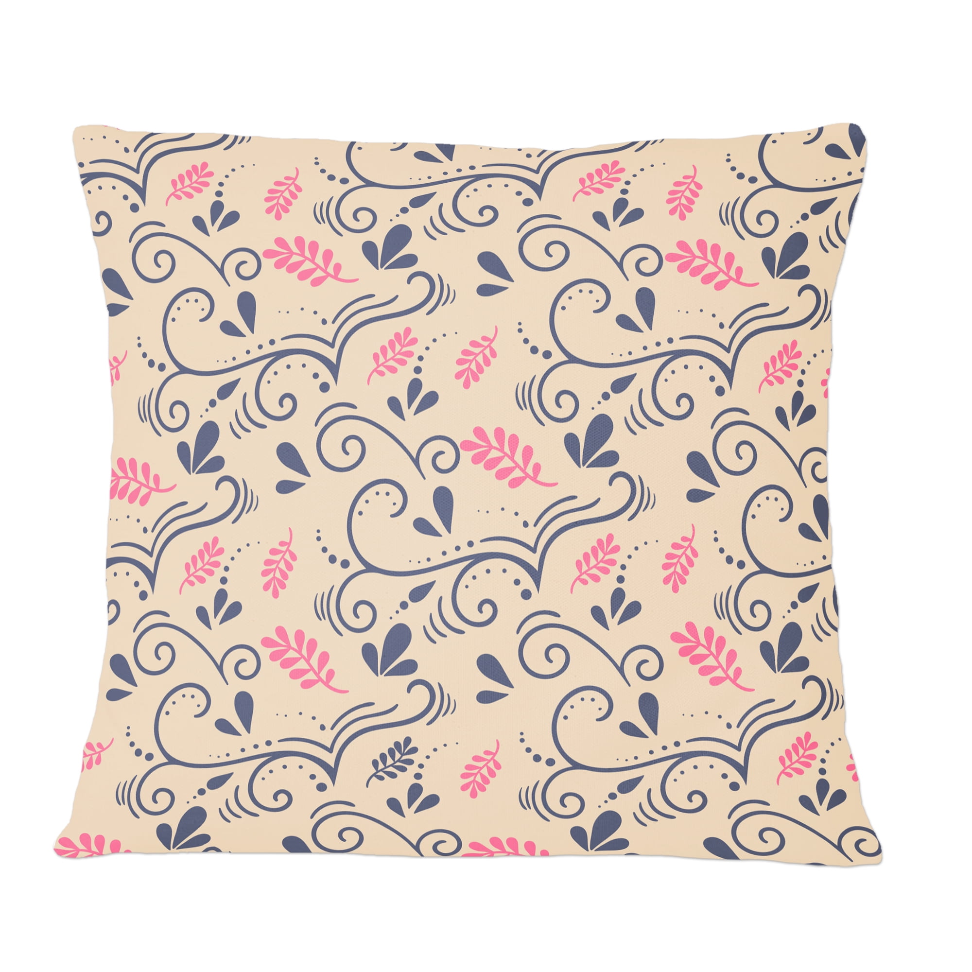 Designart Retro Botanical Pattern X' Mid-Century Modern Throw Pillow - 12x20