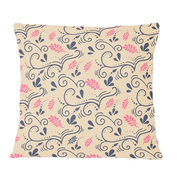 Designart Retro Botanical Pattern X' Mid-Century Modern Throw Pillow - 12x20