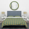 thumbnail image 1 of Designart 'Retro Circular Pattern I' Mid-Century Modern Duvet Cover Set, 1 of 4