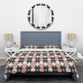 thumbnail image 1 of Designart 'Retro Circular Pattern II' Mid-Century Modern Duvet Cover Set, 1 of 4
