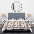 thumbnail image 1 of Designart 'Retro Circular Pattern IV' Mid-Century Modern Duvet Cover Set, 1 of 4