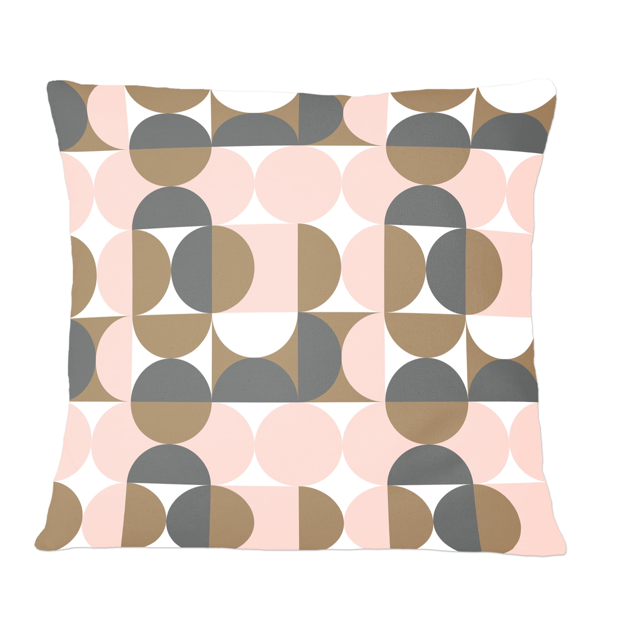 Designart Retro Circular Pattern IV' Mid-Century Modern Throw Pillow - 12x20