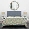 thumbnail image 1 of Designart 'Retro Circular Pattern VI' Mid-Century Modern Duvet Cover Set, 1 of 4