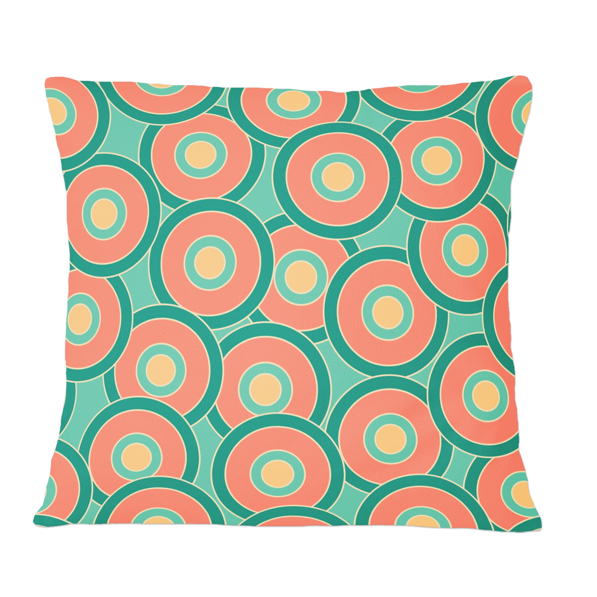 Designart Retro Circular Pattern VI' Mid-Century Modern Throw Pillow - 12x20