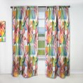 thumbnail image 1 of Designart 'Retro Floral Botanical XIII' Mid-Century Modern Curtain Panel, 1 of 5