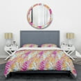 thumbnail image 1 of Designart 'Retro Floral Pattern III' Mid-Century Modern Duvet Cover Set, 1 of 4