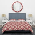 thumbnail image 1 of Designart 'Retro Floral Pattern VI' Mid-Century Modern Duvet Cover Set, 1 of 4