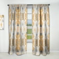 thumbnail image 1 of Designart 'Retro Geometric Design I' Mid-Century Modern Curtain Panel, 1 of 5