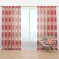 thumbnail image 1 of Designart 'Retro Geometric Design II' Mid-Century Modern Curtain Panel, 1 of 4
