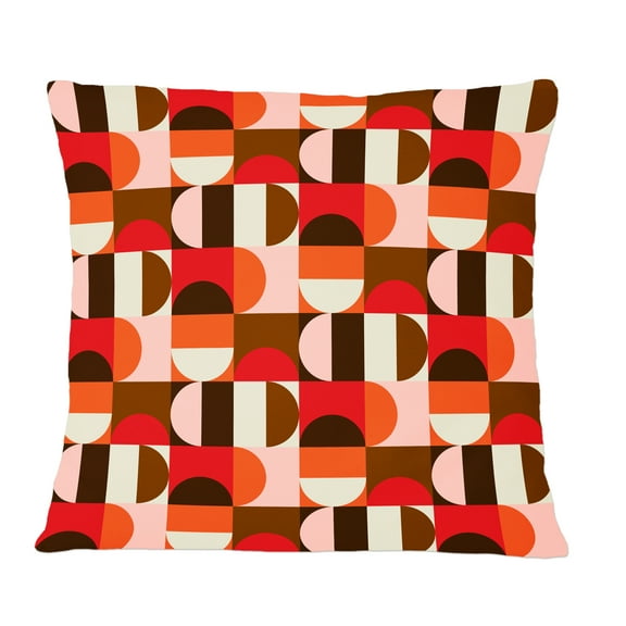 Designart Retro Geometric Design II' Mid-Century Modern Throw Pillow - 12x20